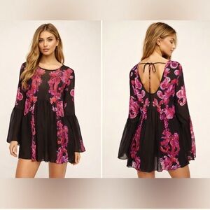 Free People Bell Sleeve Gauzy Tunic
